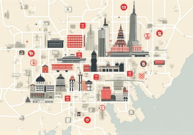 店舗周辺の地図イラスト