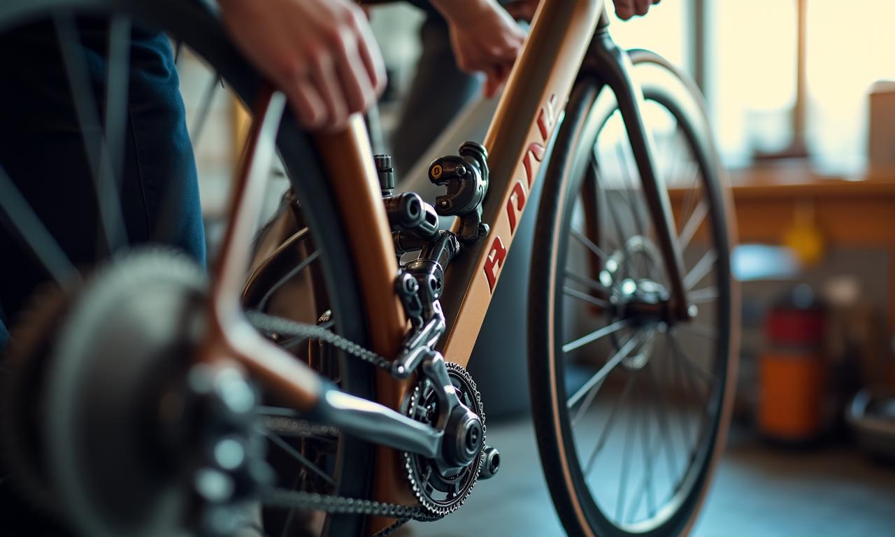 プロフェッショナルな自転車整備ワークショップ